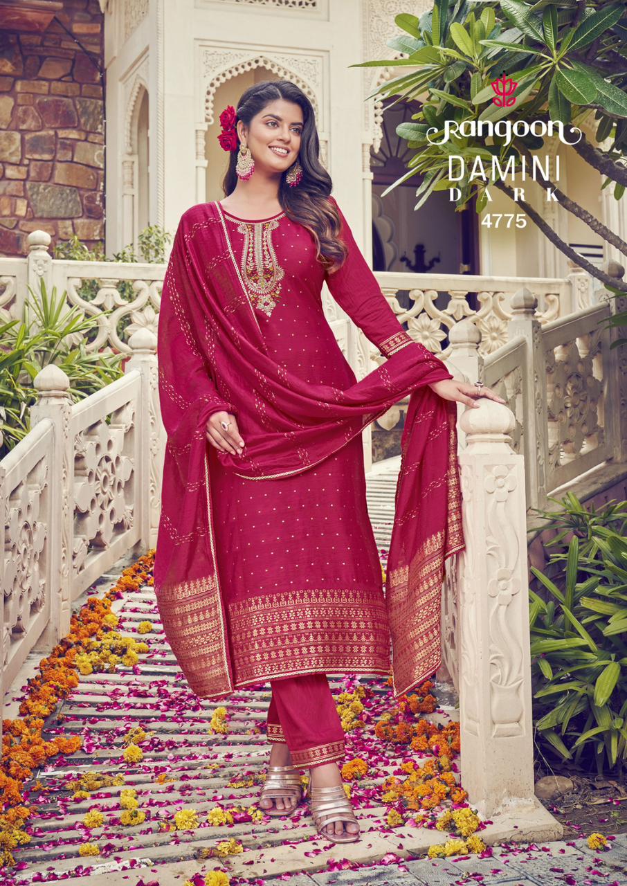 Rangoon Damini Dark Trending Wear Readymade Suits Catalog
